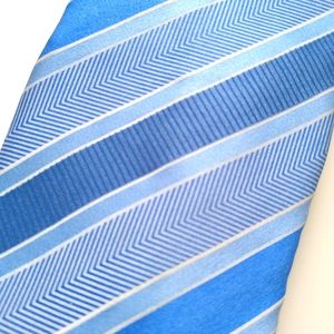 Frangi blue striped tie 100% silk made in Italy